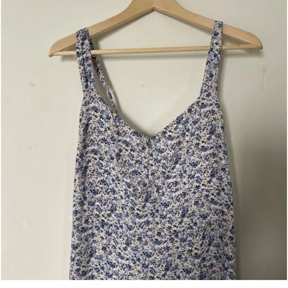 Abercrombie Blue Floral midi dress - Picture 4 of 8